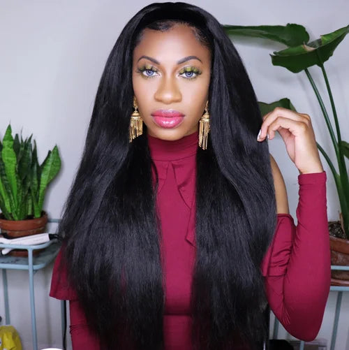 Truffle - Long Fluffy Kinky Straight Headband Wig