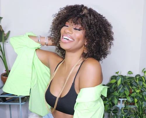 COOKIE CHIP - Natural Coily Curly Afro Wig