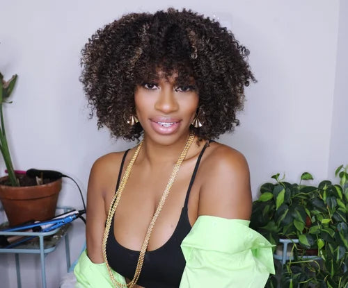 COOKIE CHIP - Natural Coily Curly Afro Wig