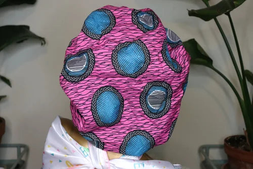 Ankara Print Satin Bonnet