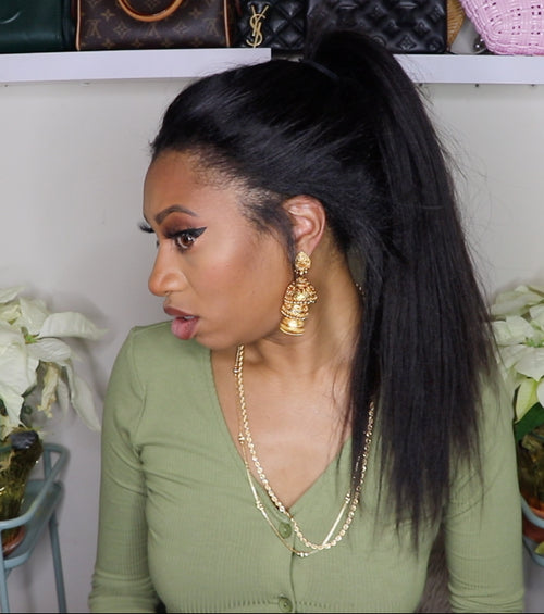 Silk Press Yaki Hair Extensions