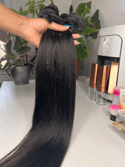 Silk Press Yaki Hair Extensions