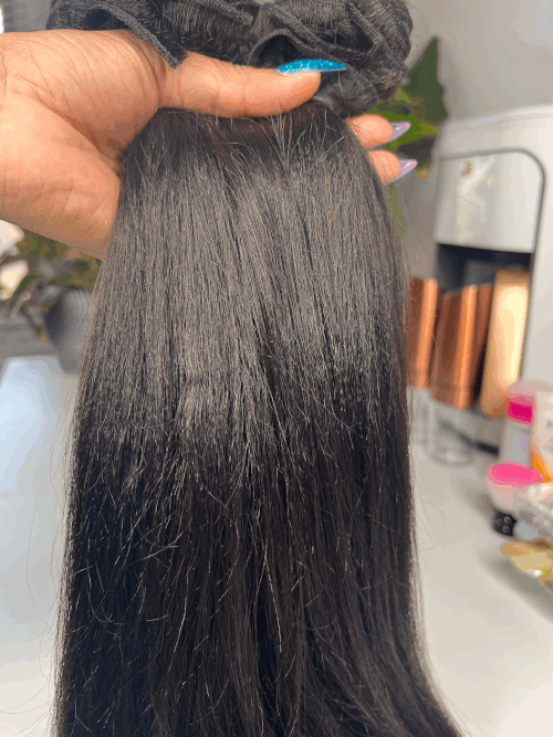Silk Press Yaki Hair Extensions